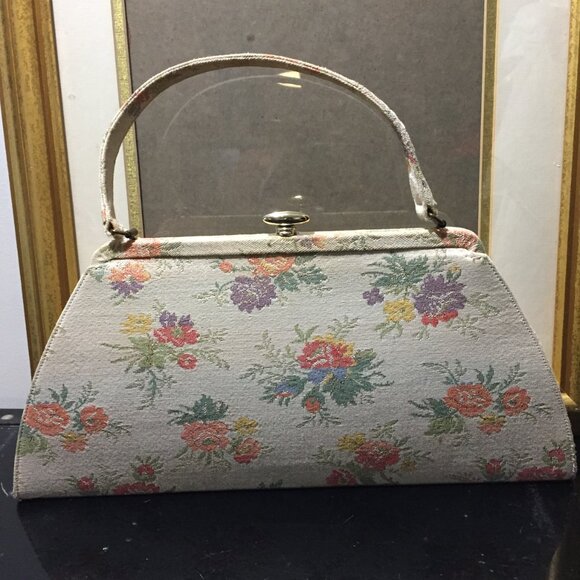VINTAGE FORMAL FLORAL PURSES SIZE S - Picture 5 of 10
